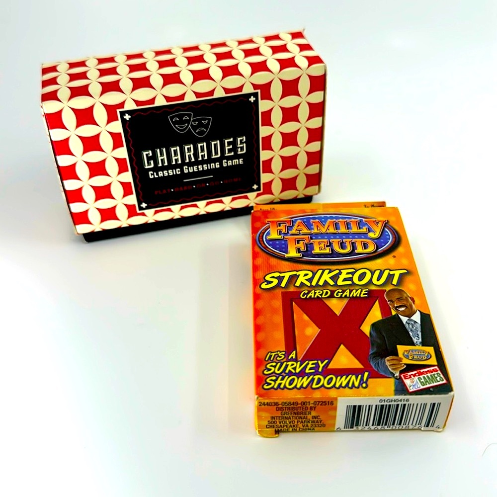 Family Game Night - Charades and Family Feud Strike Out Games